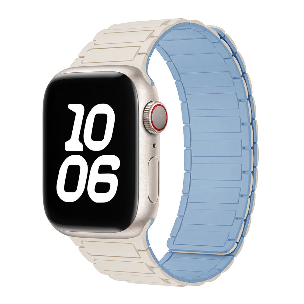 Silicone Magnetic Loop Watch Band For Apple Watch